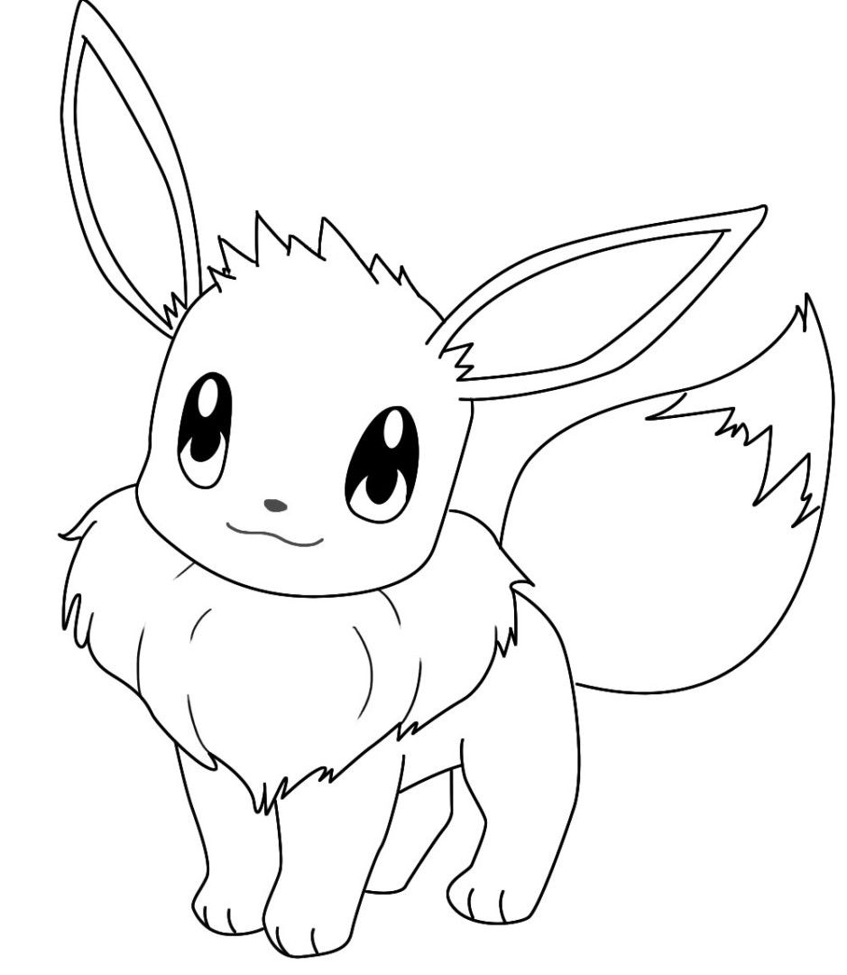 939x1080 Coloring Pages Eevee