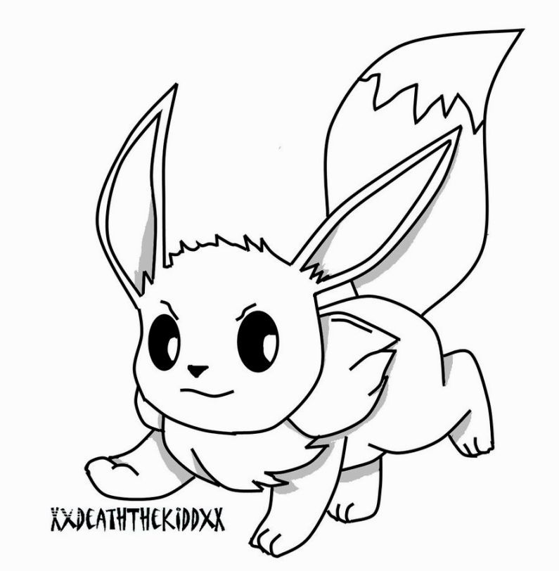 795x812 Pokemon Coloring Pages Eevee Anime Coloring Pages