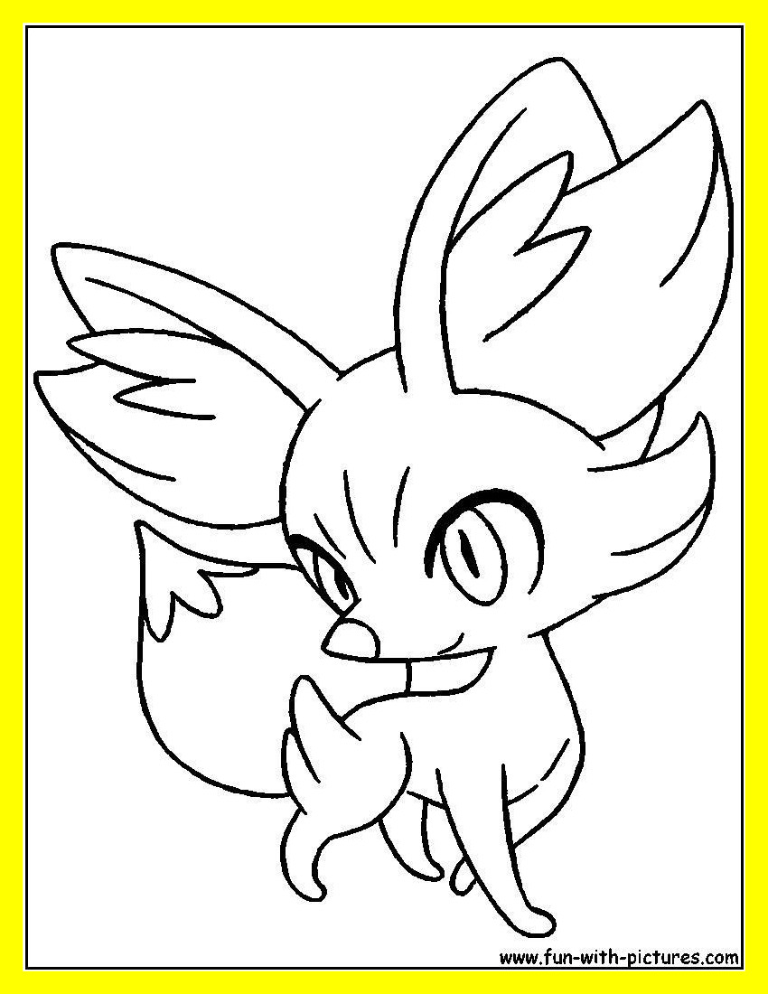 Pokemon Coloring Pages Fennekin at GetDrawings | Free download