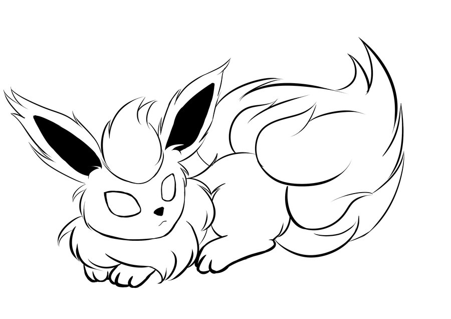 900x636 Flareon Coloring Pages