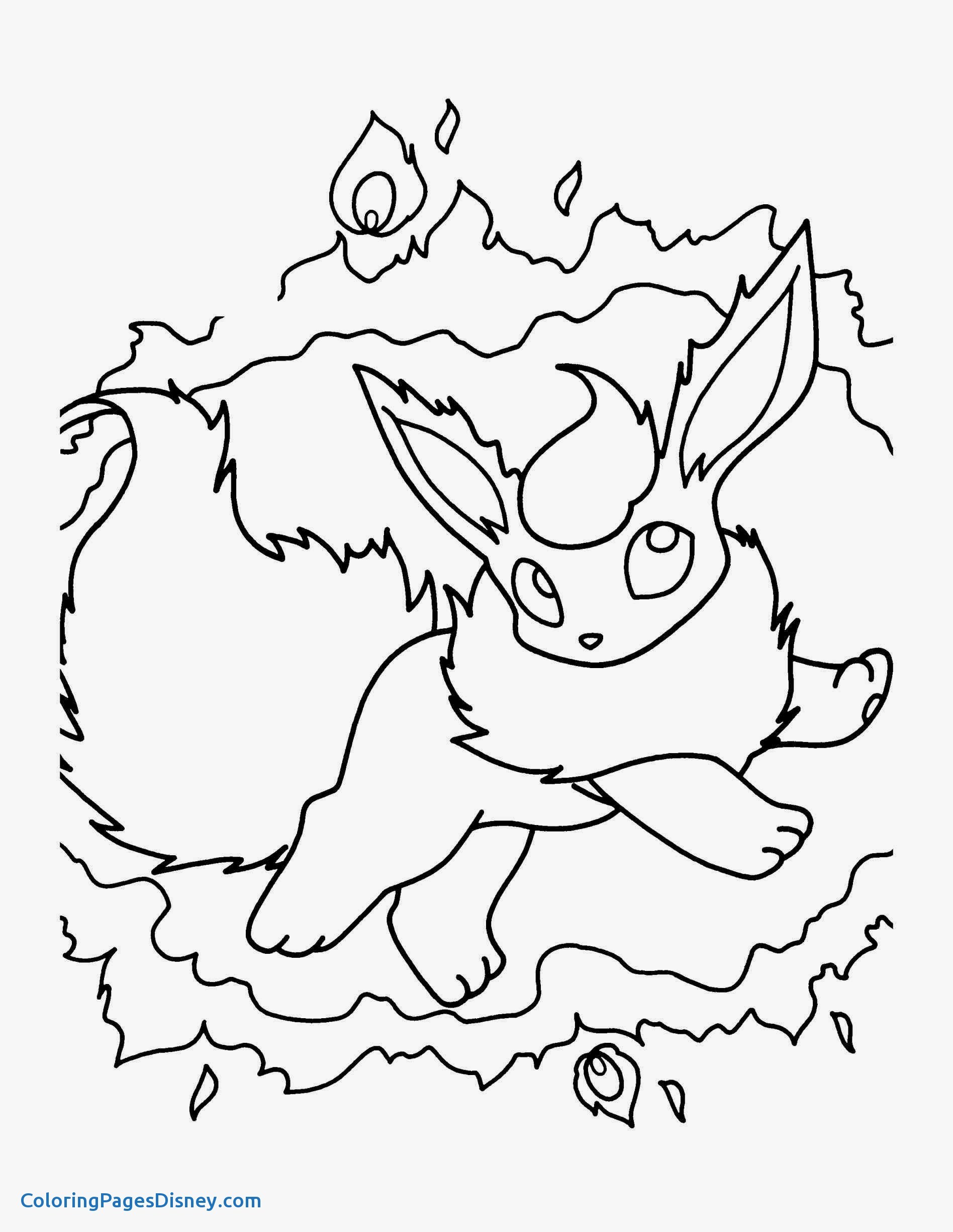 pokemon flareon coloring page