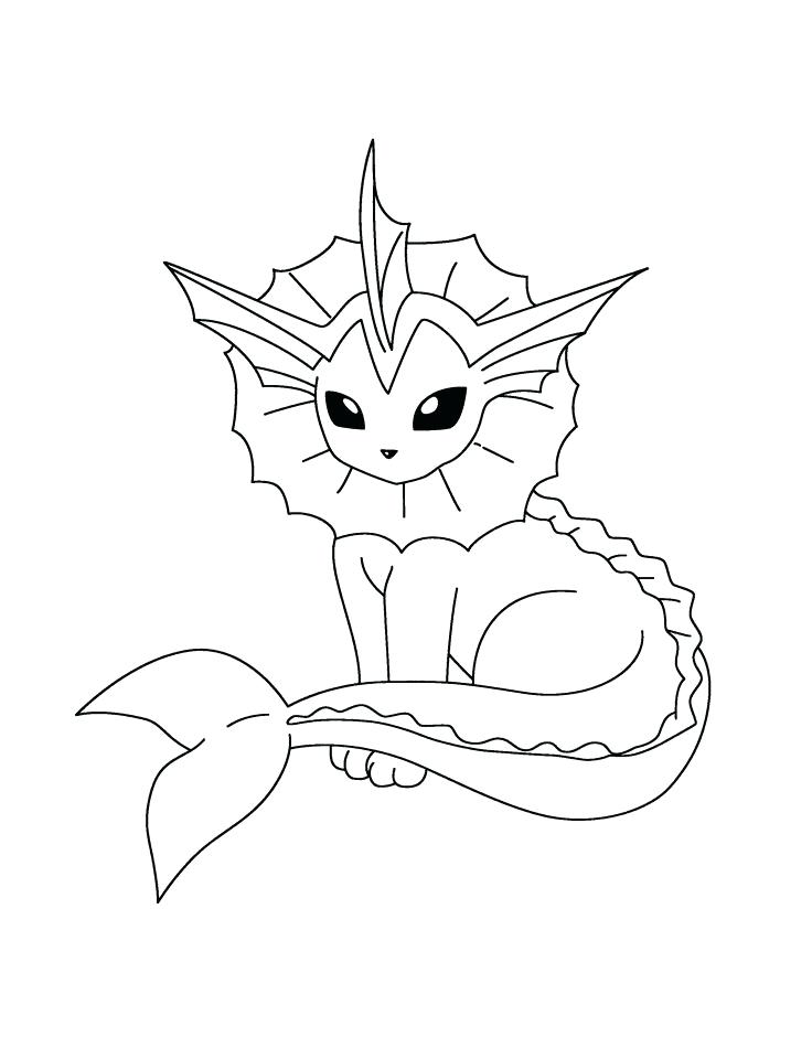 736x950 Vaporeon Coloring Pages Flareon Eevee Evolutions Coloring Pages