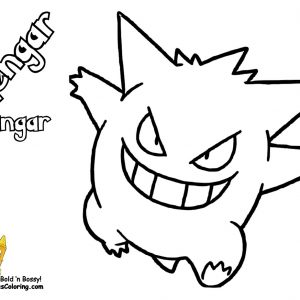 300x300 Pokemon Coloring Pages Mega Gengar New Charizard Coloring Page
