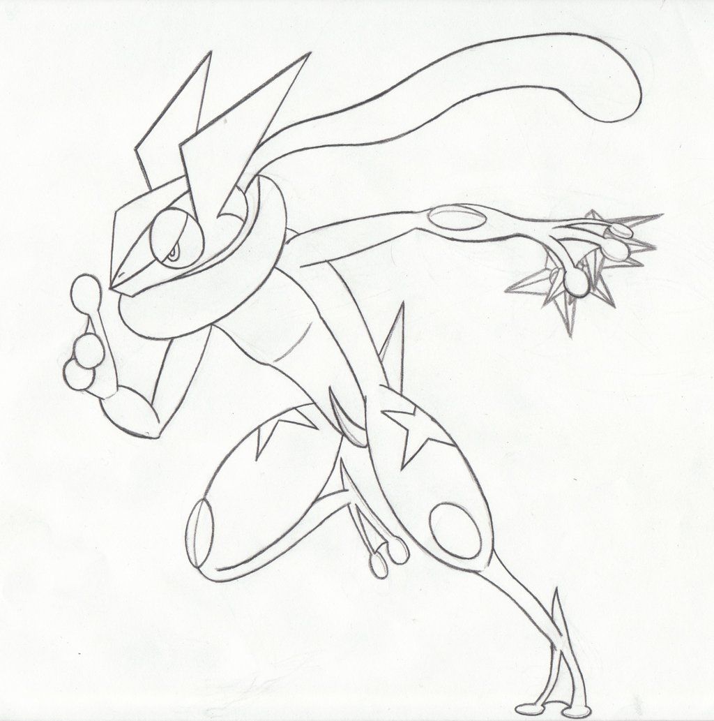 1024x1033 Greninja Pokemon Ash Coloring Pages Ash