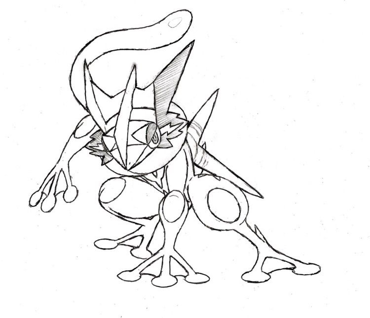 750x646 Pokemon Coloring Pages Mega Greninja Free Free Coloring Sheets
