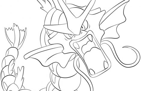 469x304 Pokemon Coloring Pages Gyarados Just Colorings