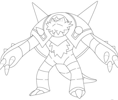 475x402 Haunter Pokemon Coloring Page