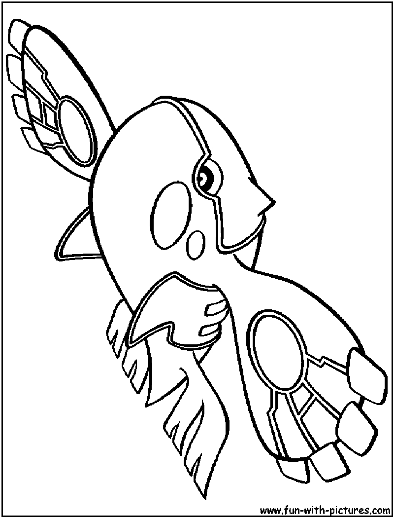 800x1050 Kyogre Pokemon Coloring Pages Free Coloring For Kids