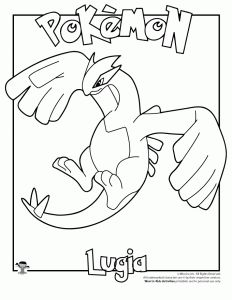 232x300 Lugia Legendary Pokemon Coloring Page Coloring For Kids