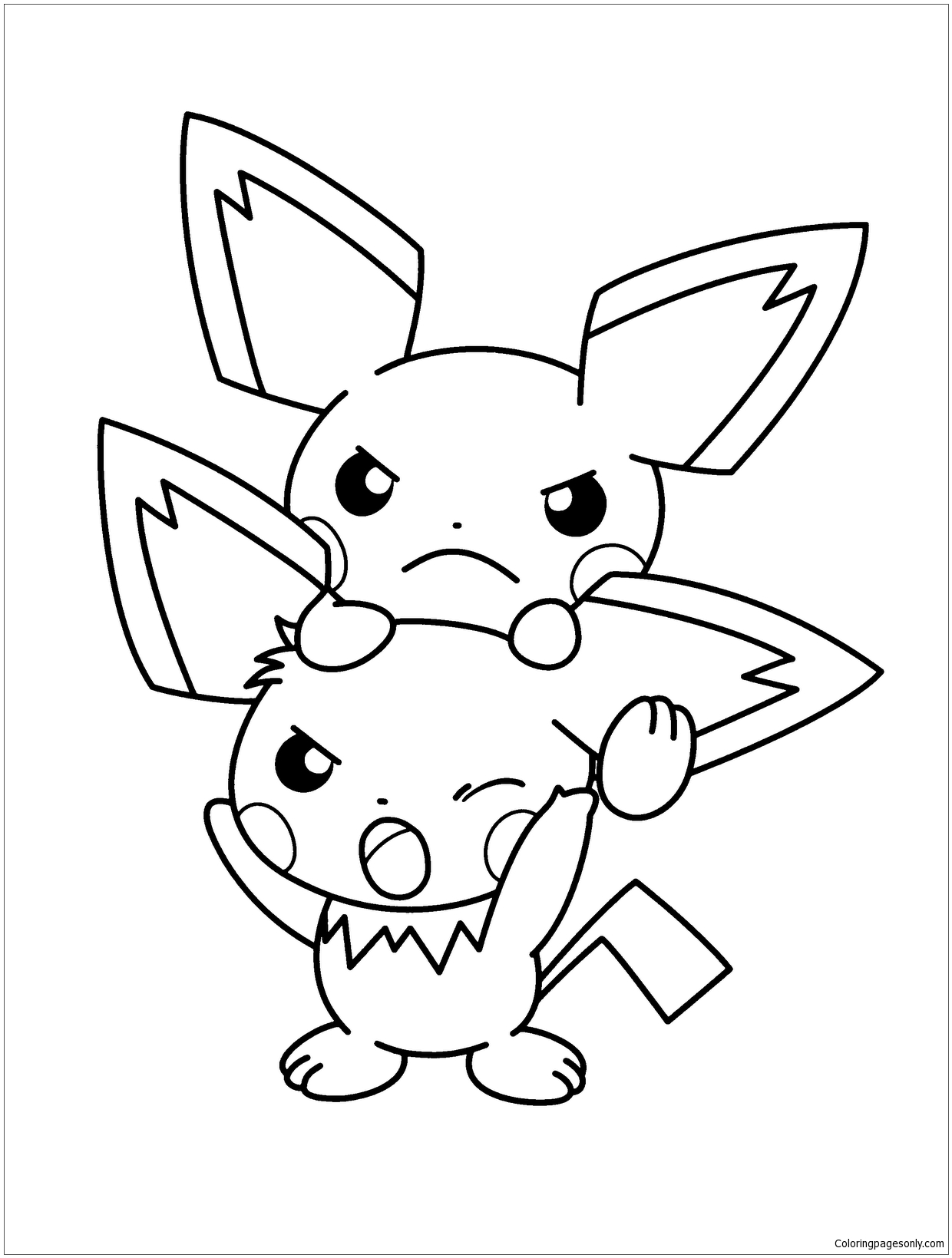 1240x1639 Pokemon Coloring Page