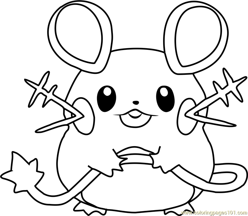 800x699 Pokemon Coloring Pages Dedenne