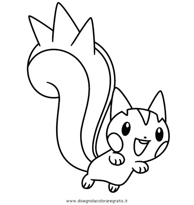 640x677 Pachirisu Coloring Pages Coloriage Pokemon