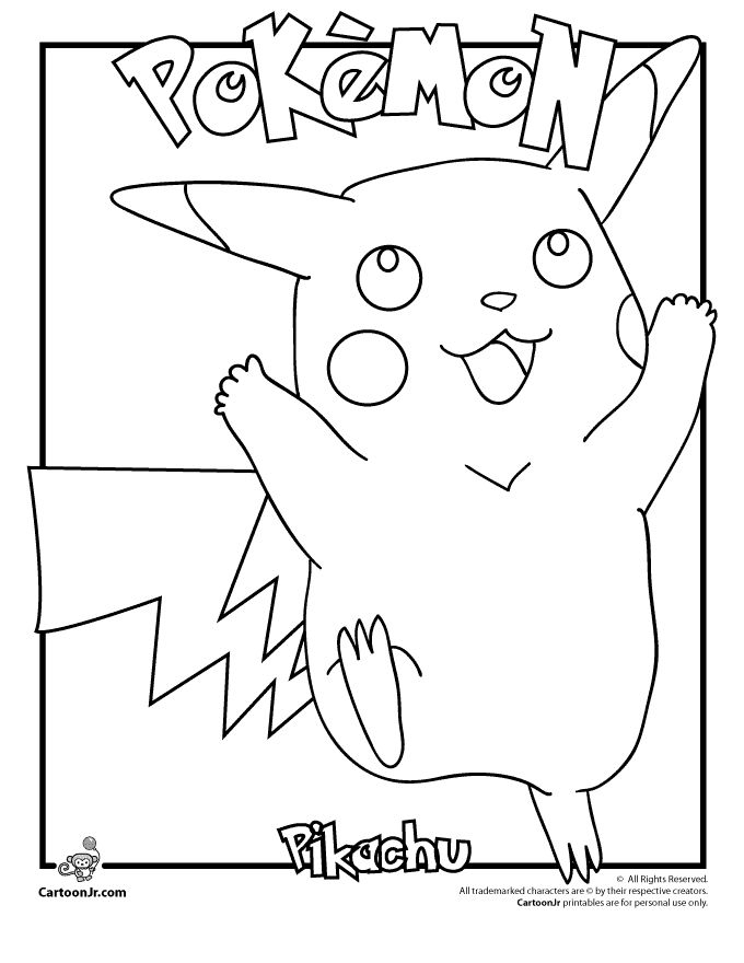 680x880 Pikachu Coloring Pages Pikachu Pokemon Coloring Page Cartoon Jr