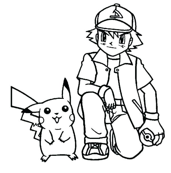 Pokemon Coloring Pages Pikachu Cute at GetDrawings | Free download