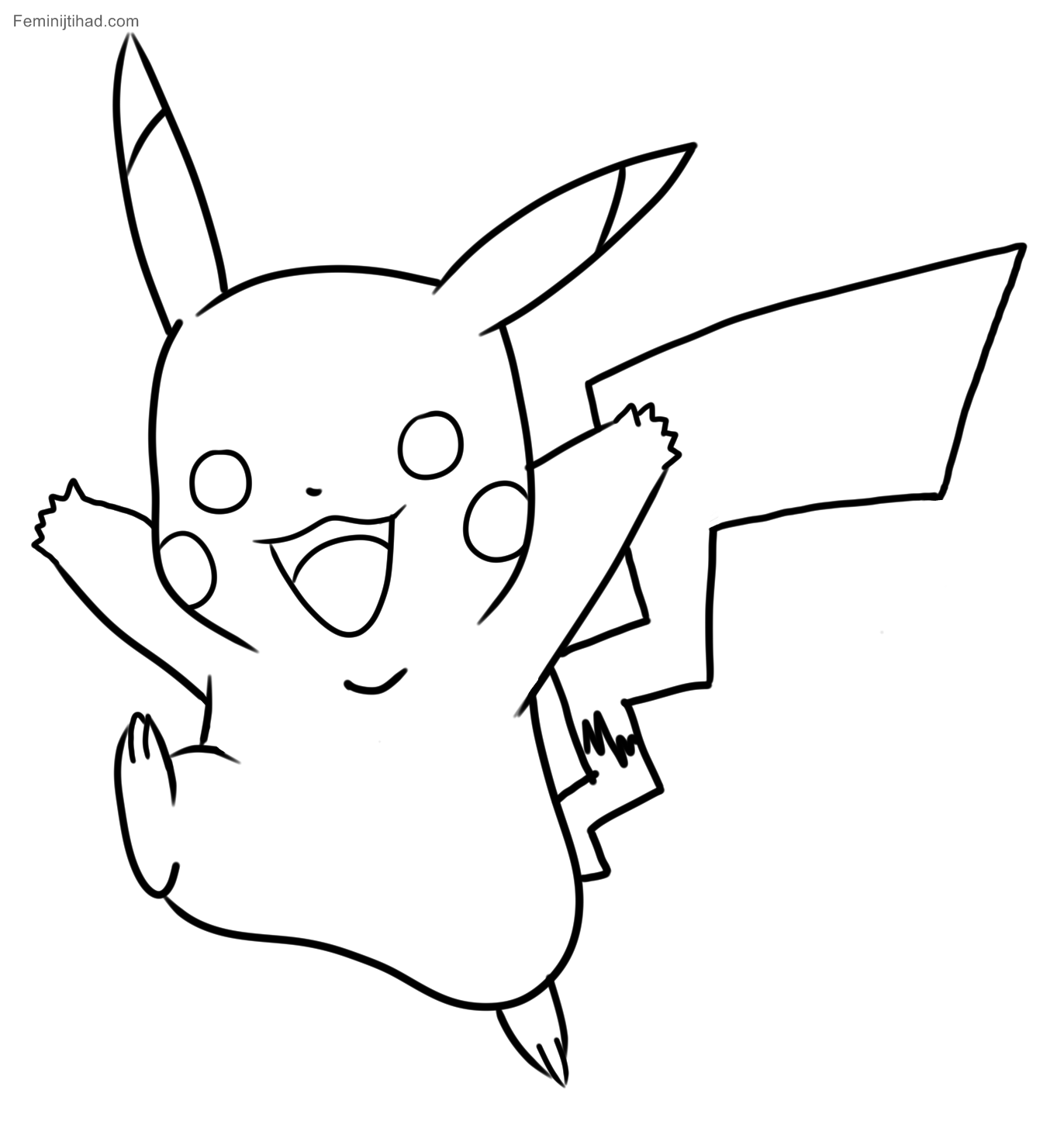 Collection 100+ Wallpaper Pikachu Cute Pokemon Coloring Pages Stunning