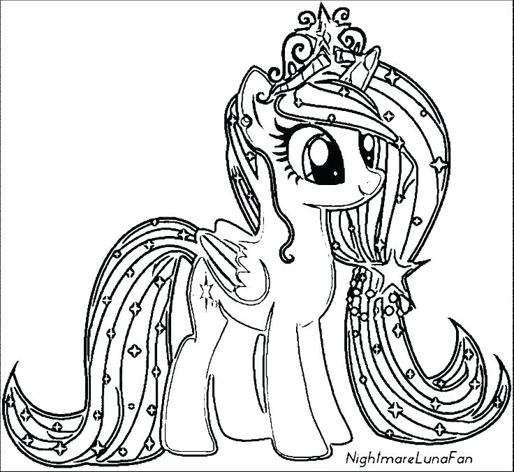 736x676 Coloring Pages Little Pony