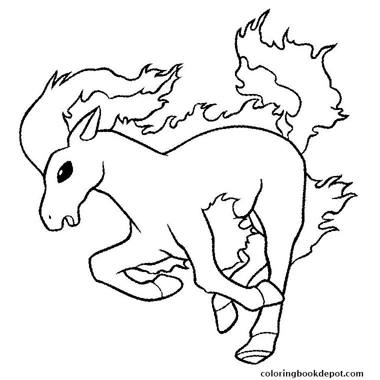 760x760 Pokemon Ponyta Coloring Pages