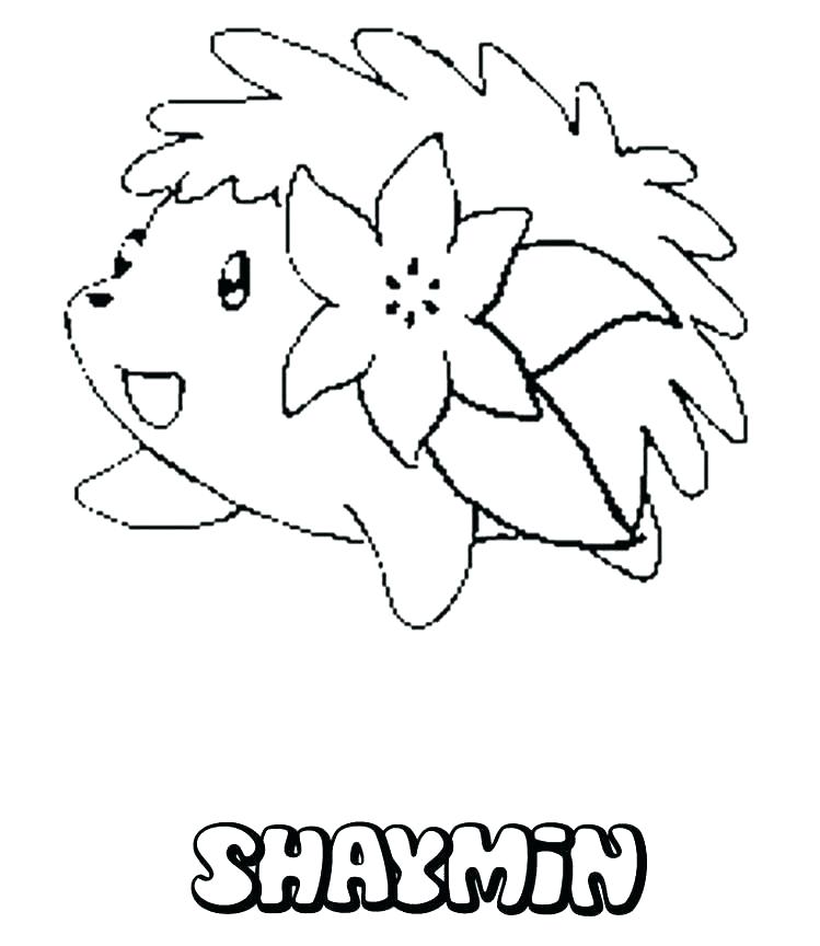 749x864 Shaymin Coloring Pages