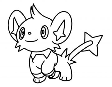 360x279 Pokemon Coloring Pages Manificentign Shinx Character Free Page