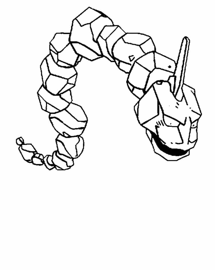 749x942 Pokemon Onix Coloring Pages