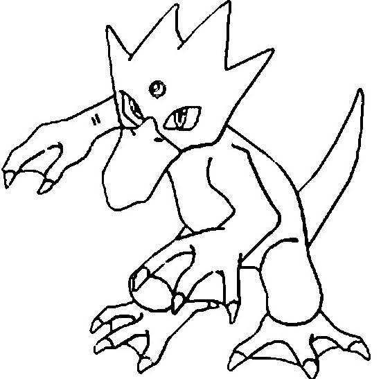 563x547 Tyranitar Coloring Page