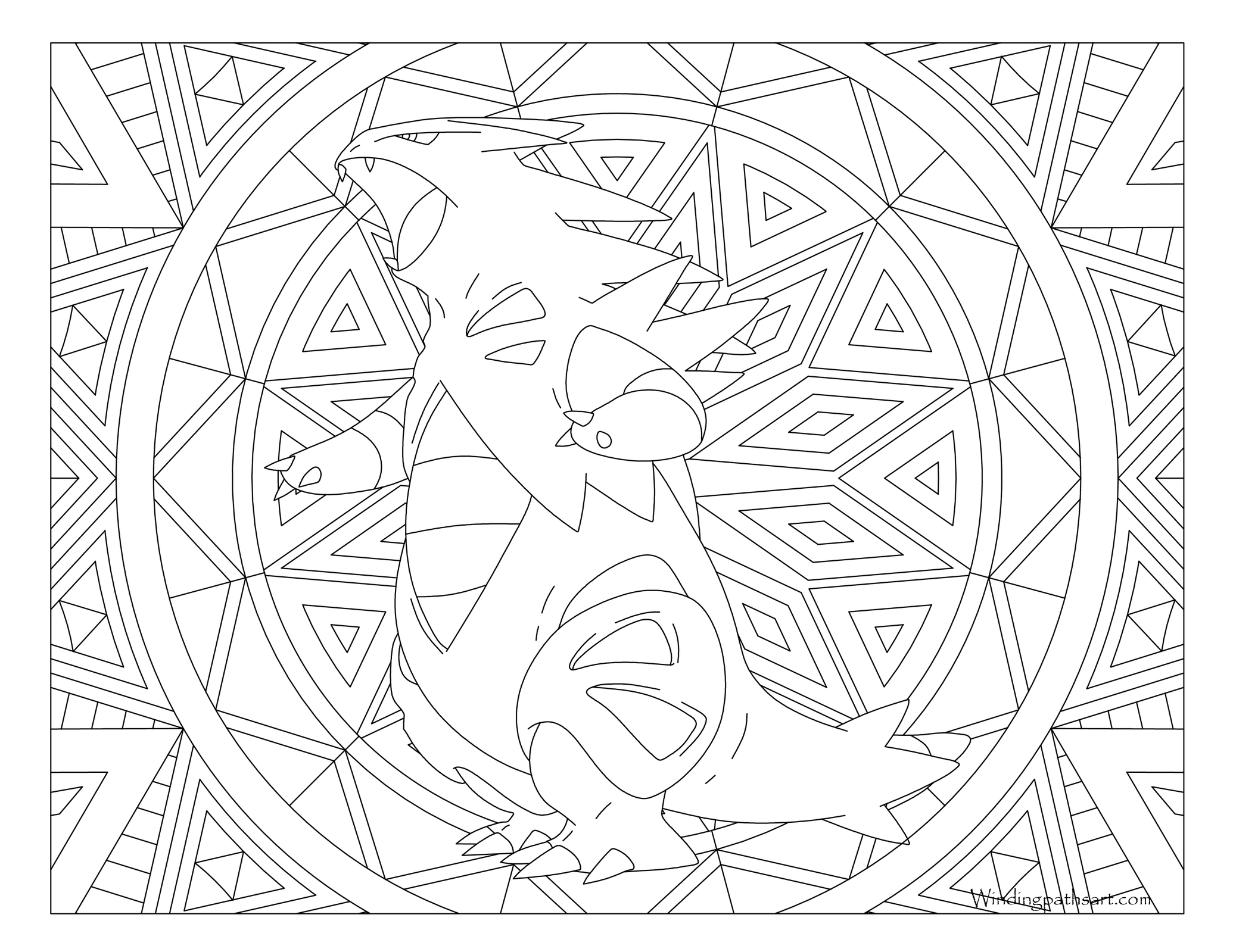 2070x1599 Adult Pokemon Coloring Page Tyranitar