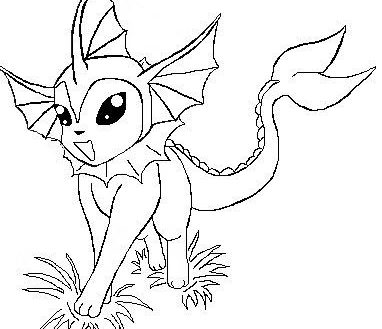 382x329 Vaporeon Coloring Pages Pokemon Go Page Free Pok Mon