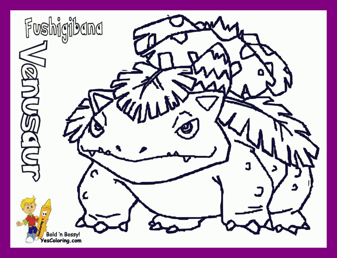 1090x834 Incredible Pokemon Coloring Pages Mega Magnificent Venusaur
