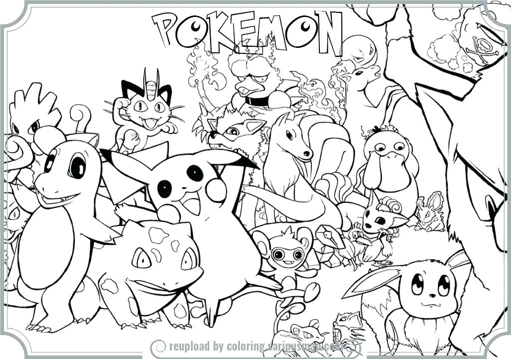 1024x720 Coloring Pages Pokemon