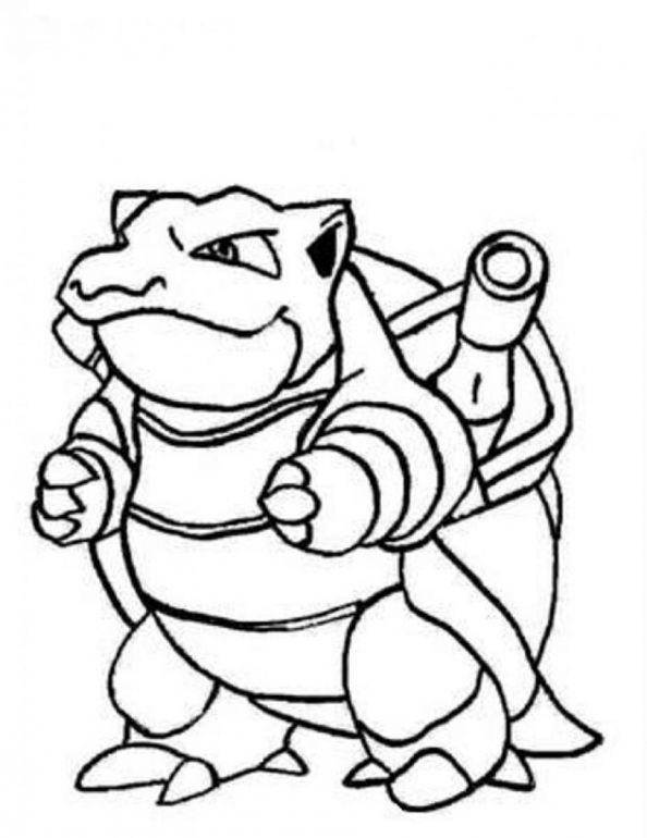 594x770 Pokemon Coloring Pages Wartortle Cartoon Y