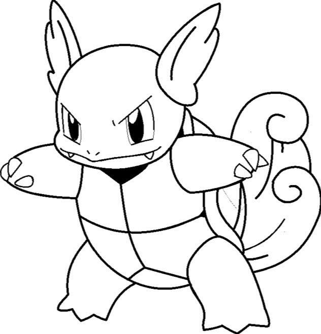 632x659 Wartortle Coloring Book