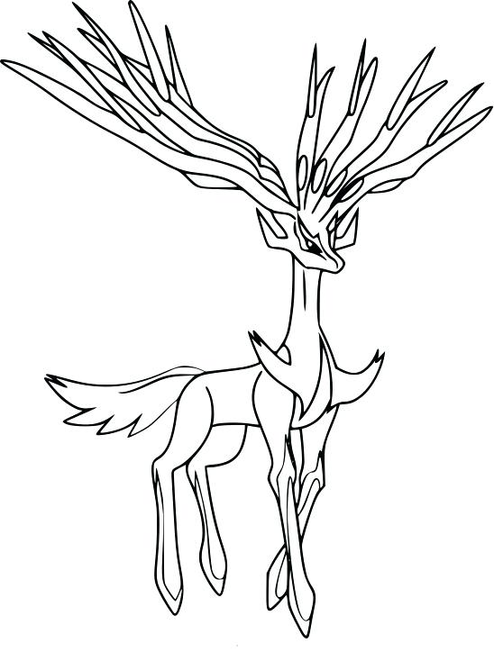 548x734 Pokemon Coloring Pages Xerneas Coloring Pages For Adults Only