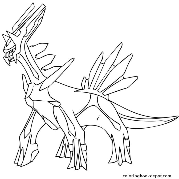 760x760 Pokemon Dialga Coloring Pages