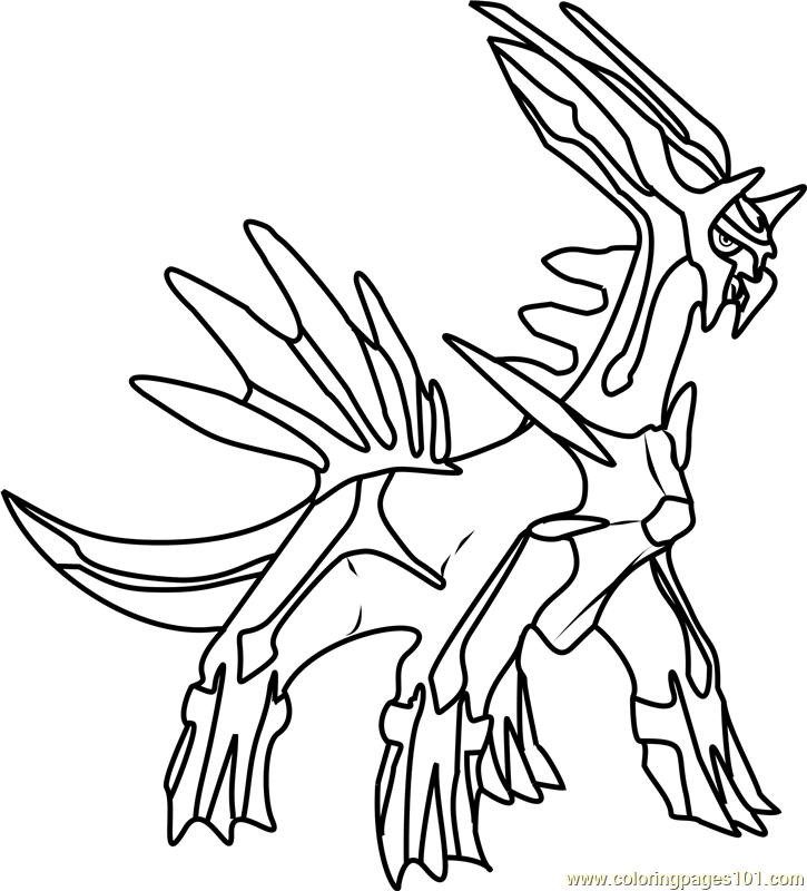 725x800 Dialga Pokemon Coloring Page