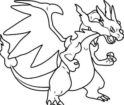 405x343 New Pokemon Coloring Pages Of Charizard Coloring Page Pokemon