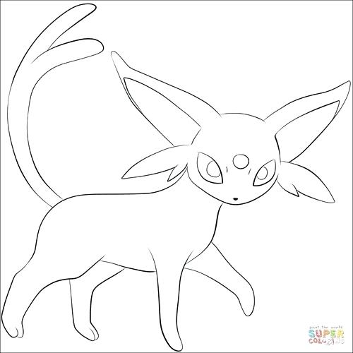 500x500 Espeon Coloring Page Gerbil Ng Sheets Gerbil Ng Pages Pretty Mouse