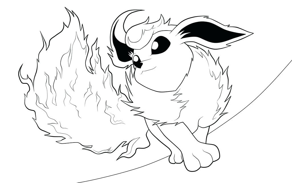 1024x642 Flareon Coloring Pages