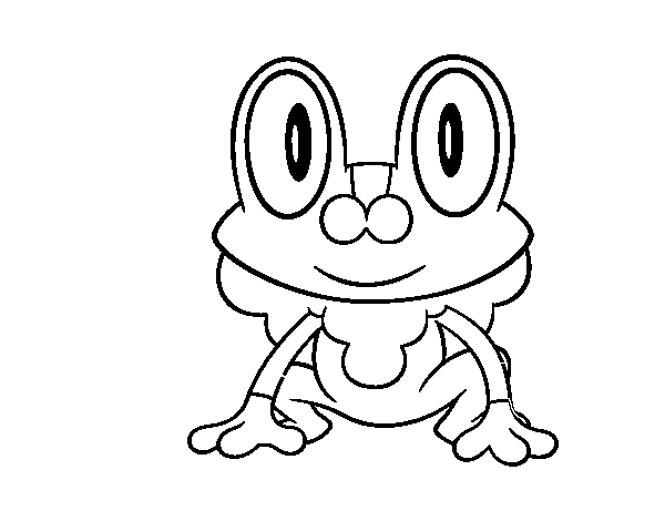 600x470 Pokemon Froakie Coloring Page