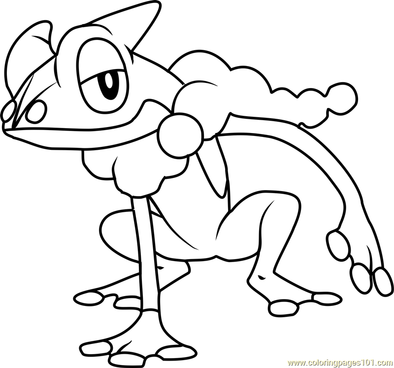 800x747 Stylist And Luxury Pokemon Coloring Pages Froakie