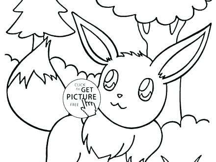 440x330 Pokemon Coloring Pages Eevee Evolutions Glaceon With Preschool