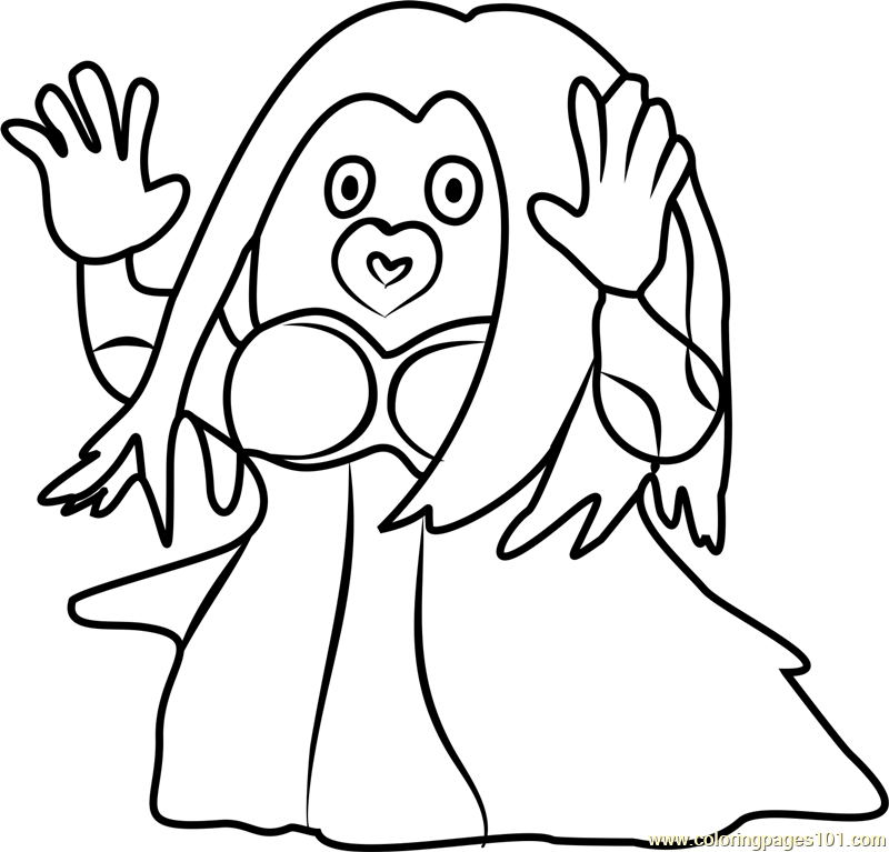 800x767 Jynx Pokemon Go Coloring Page