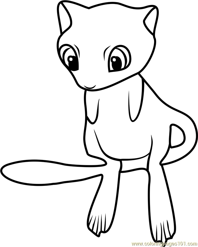644x800 Pokemon Coloring Pages Of Mew Mew Pokemon Go Coloring Page Free