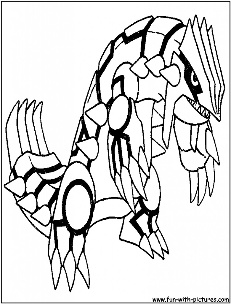 780x1024 Groudon Pokemon Coloring Pages