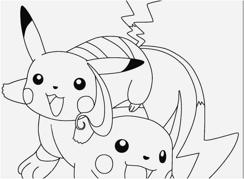 827x609 Pikachu Coloring Pages Footage Awesome Electric Pokemon Coloring