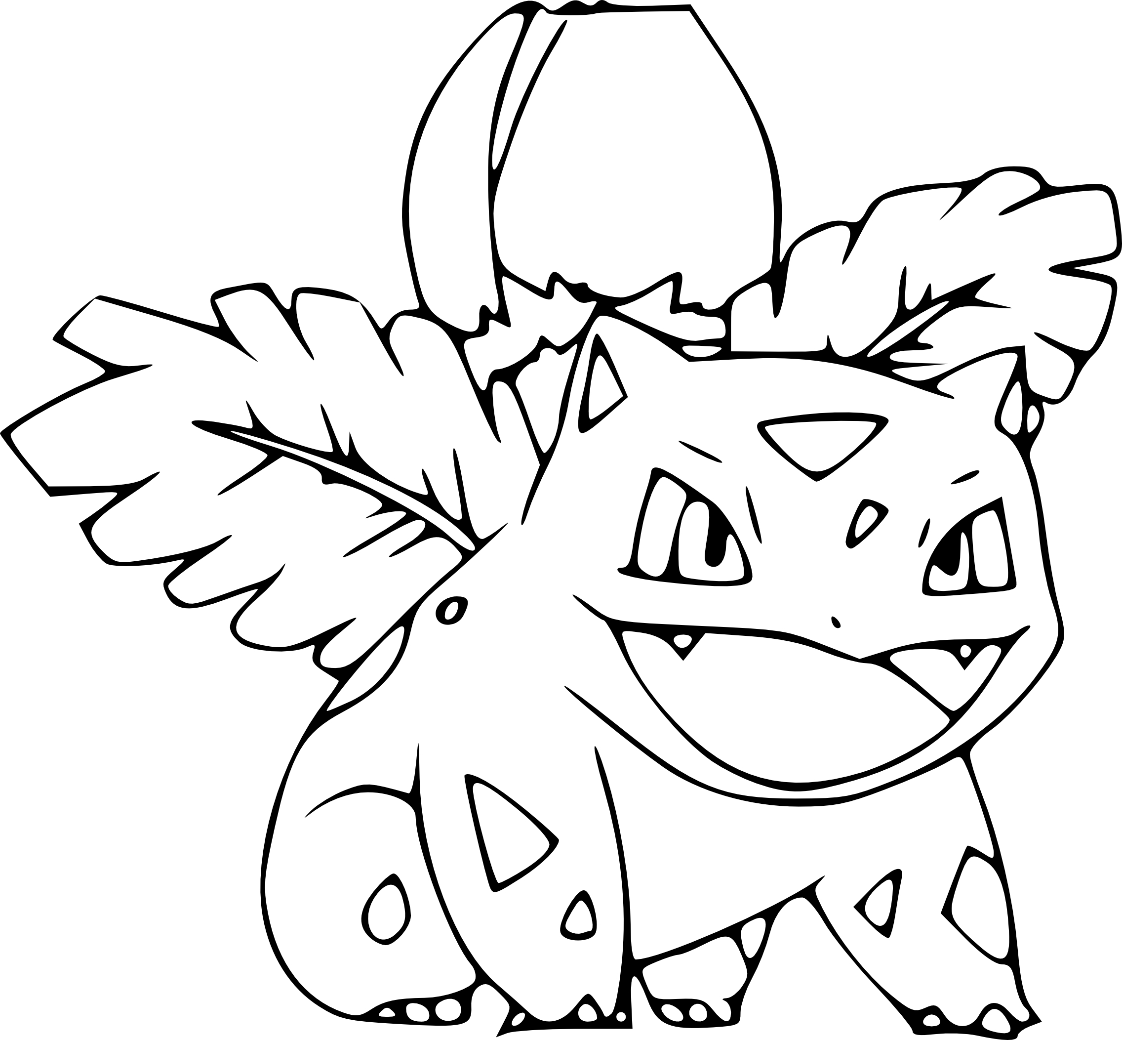 2272x2105 Pokemon Ivysaur Coloring Page