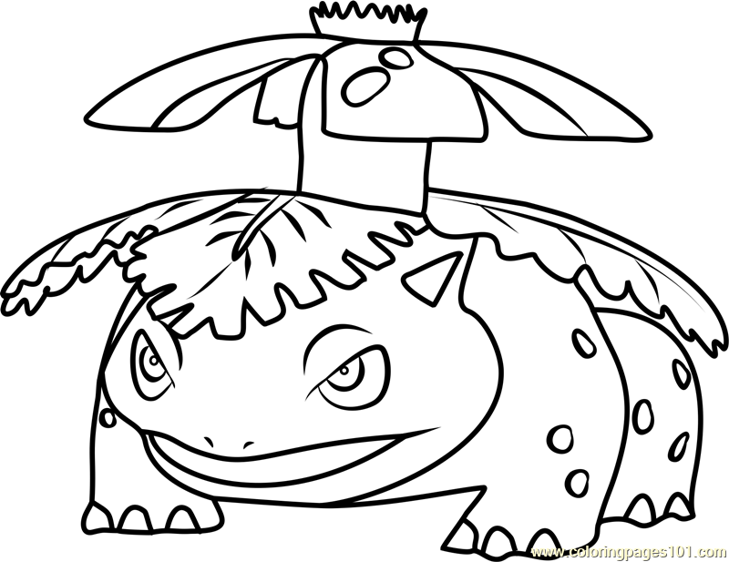 800x617 Venusaur Pokemon Go Coloring Page