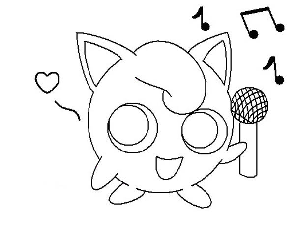600x490 Jigglypuff Coloring Pages