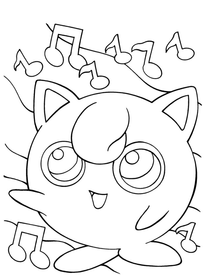 700x933 Pokemon Jigglypuff Free Coloring Page Animals, Kids, Pokemon