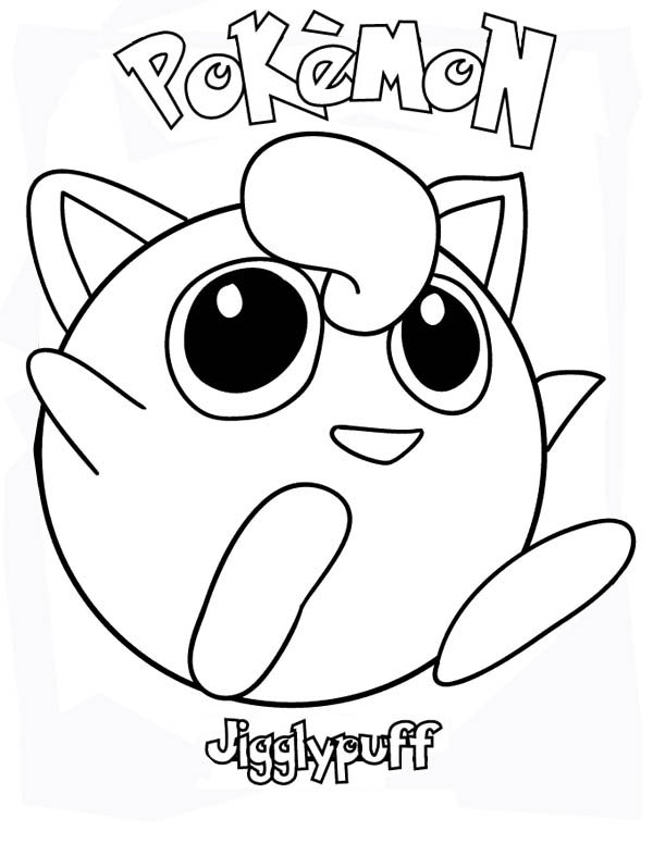 600x776 Pokemon Jigglypuff Laughing Coloring Page