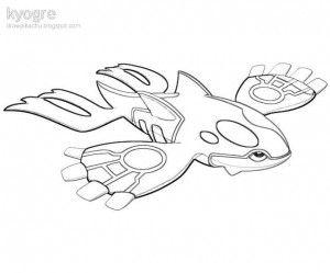 300x249 Mature Colors Pokemon Kyogre Coloring Pages Printable Coloring